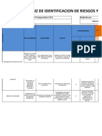 Matriz Identificacion de Riesgos y Oportunidades CASO 1