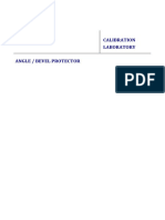 Calibration of Angle - Bevel Protector