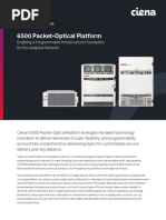 6500 Packet-Optical Platform: Enabling A Programmable Infrastructure Foundation For The Adaptive Network