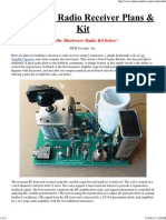 Shortwave Radio Receiver Plans