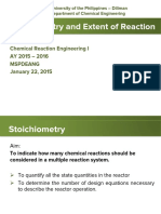 Lecture 01 - STOICHIOMETRY AND EXTENT OF REACTION PDF