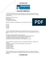 Química Geral - Poluição Ambiental (13 Questões)