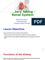 History Taking of Renal Patient