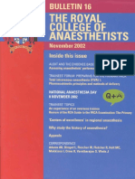 Bulletin16 Real Colegio de Anestesia PDF