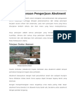 Pekerjaan Abutment - Odt