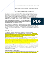 Comparar Los Modelos Breves y Modelo Multialmacen y Modelo de Memoria de Trabajo