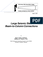 2001 - 03 Large Seismic Steel Beam To Column Connections