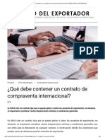 ¿Qué Debe Contener Un Contrato de Compraventa Internacional - DIARIO DEL EXPORTADOR PDF