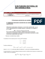 3.1 Definicion de Función Vectorial de Una Variable Real