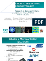 Introduction To The Arduino Microcontroller: Hands-On Research in Complex Systems