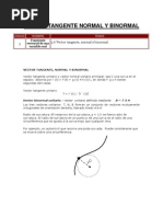 3.6 Vector Tangente Normal y Binormal.