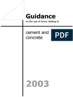 Guidance: Cement and Concrete