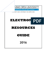 Electronic Resources Guide: Library and Information Services