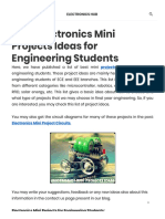 250+ Electronics Mini Projects Ideas For Engineering Students PDF