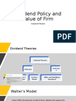 Dividend Policy and Value of Firm