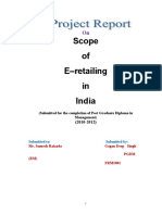 Scope of E Retailing in India