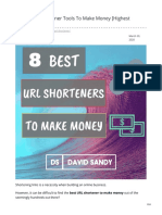 8 Best URL Shortener Tools To Make Money Highest Paying