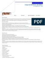 Craigs Soil Mechanics, 8th Edition: Book Information Sheet Book Information Sheet