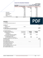 Income Tax Calculation Worksheet: Thermax LTD Ascent Payroll