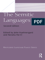 2019 Introduction To The Semitic Languag PDF