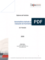 Diploma Evaluacion Geoestadistica de Yacimientos PDF