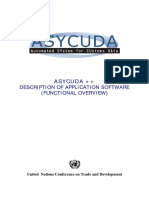 Asycuda ++: Description of Application Software (Functional Overview)