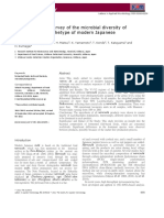 Sushi: Pyrosequencing Survey of The Microbial Diversity of Narezushi', An Archetype of Modern Japanese