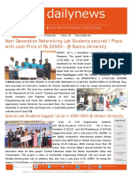 Dailynews: Next Generation Networking Lab Students Secured I Place With Cash Prize of Rs.50000/-@ Sastra University