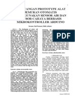 Rancangan Prototype Alat Jemuran Otomatis Menggunakan Sensor Air Dan Sensor Cahaya Berbasis Mikrokontroller Arduino