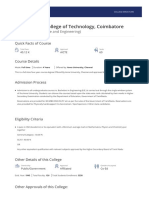 Government College of Technology, Coimbatore: (BE Computer Science and Engineering)