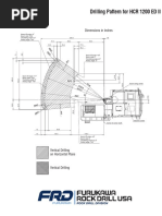 Drilling Pattern For HCR 1200 ED II: Dimensions in Inches