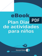 Horacio Paiva Ebook Plan Diario de Actividades para Niños