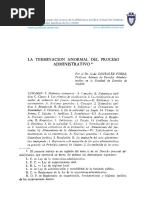 La Terminación Anormal Del Proceso Administrativo PDF