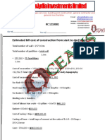 Estimated Bill Cost of Construction From Start To dpc1