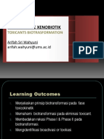 Metabolisme Xenobiotik Metabolisme Xenobiotik: Toxicants Biotrasformation