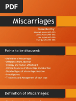 Miscarriages: Presented by