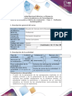 Guía de Actividades y Rúbrica de Evaluación - Fase 1 - Reflexión Autobiográfica