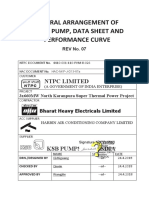 Drain Pump, Data Sheet and Performance Curve: Genral Arrangement of