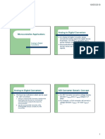 Microcontroller Applications Analog To Digital Converters