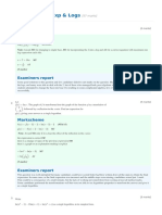 SL Practice For Exp Logs Key PDF