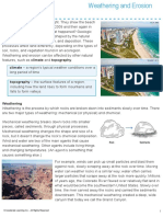 Weathering Erosion Stemscopedia