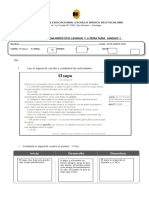 PRUEBA DE DIAGNÒSTICO LENGUA Y LITERATURA UNIDAD 1 7mo 2020