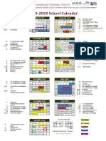 2019-2020 School Calendar: GDQ International Christian School