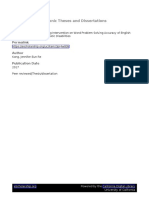 TESIS The Effects of A Paraphrasing Intervention On Word Problem Solving Accuracy of English