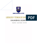 Evaluación de Desempeño Liderazgo y Técnicas de Supervisión UNAPEC