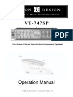 V T - 7 4 7 S P: Operation Manual