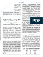 Vibration Analysis of Laminated Plates and Shells by A Hybrid Stress Element