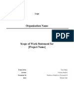 Scope of Work Template