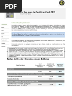 LEED Certification Fees ESP