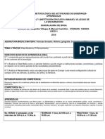 Planeación Metodológica de Actividades de Enseñanza Didactica